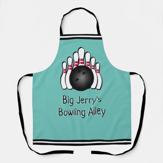 Aangepaste Bowling Alley Schort (Voorkant)