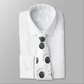 Aangepaste bowling bal & pinnen patroon stropdas (Gebonden)