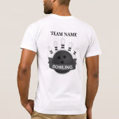 Aangepaste Bowling Bowling Ploeg Bowling Teamnaam T-shirt (Achterkant)