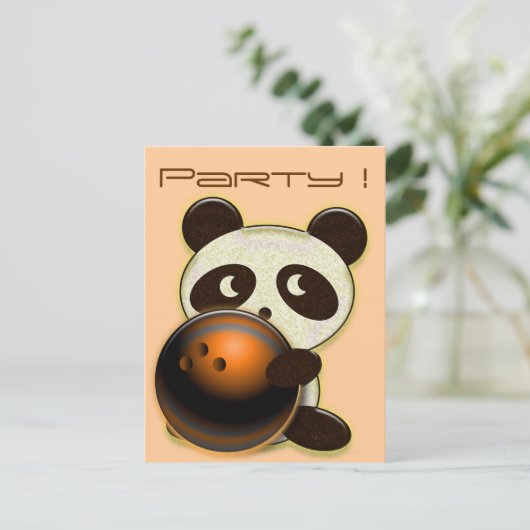 Aangepaste bowling Briefkaarten (Staand voorkant)