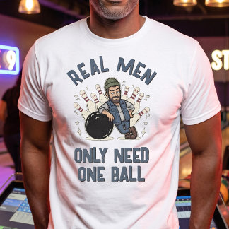 Aangepaste Bowling League Strike Grap T-shirt