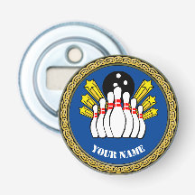 Aangepaste bowling - Naam toevoegen - Blauw