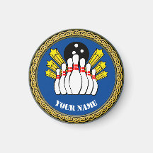 Aangepaste bowling - Naam toevoegen - Blauw