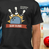 Aangepaste Bowling School Club League Naam T-shirt
