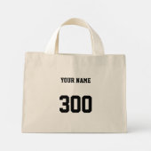 Aangepaste Bowling-tas | Tandschoen voor Accessoir Mini Tote Bag (Achterkant)