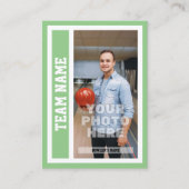 Aangepaste Bowling Trading Kaart (Sage) Contactkaartje (Voorkant)