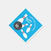 Aangepaste bowling Verjaardagsfeest thema papieren Servet (Hoek)