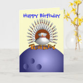 Aangepaste Bowling Wenskaarten Briefkaarten (Gele Bloem)