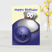 Aangepaste Bowling Wenskaarten Briefkaarten (Gele Bloem)