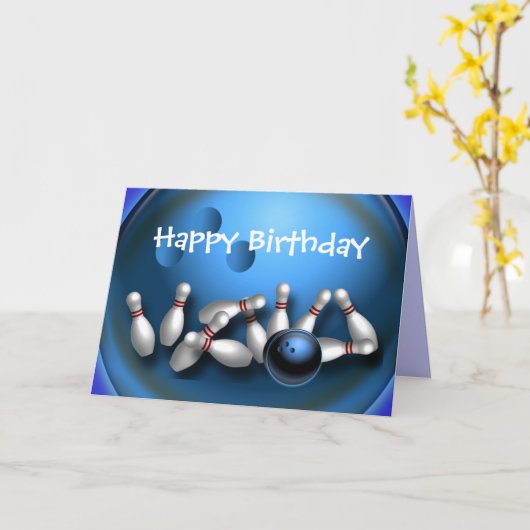 Aangepaste Bowling Wenskaarten Briefkaarten (Gele Bloem)