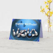 Aangepaste bowling Wenskaarten Kaart (Gele Bloem)