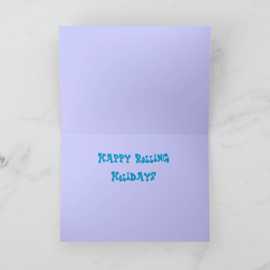 Aangepaste bowlinggroet feestdagen kaart (Binnen)