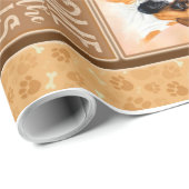 Aangepaste Boxer Dog Blanket Cadeaupapier (Rol Hoek)