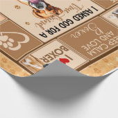 Aangepaste Boxer Dog Blanket Cadeaupapier (Hoek)