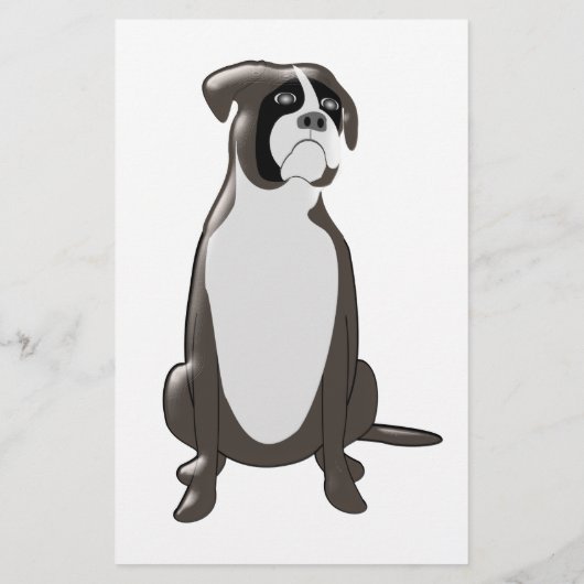 Aangepaste Boxer Dog Design Boarding Kennels Flyer (Achterkant)