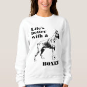 Aangepaste Boxer Dog offerte Trui (Voorkant)