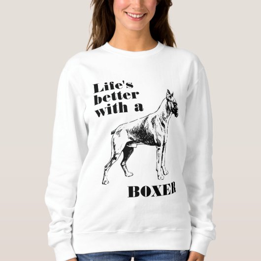 Aangepaste Boxer Dog offerte Trui (Voorkant)