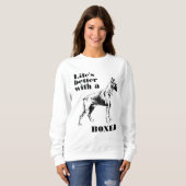 Aangepaste Boxer Dog offerte Trui (Voorkant volledig)