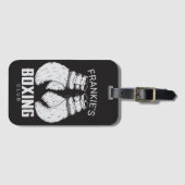 Aangepaste boxingclub Boxer Gym Fighter Bagagelabel (Voorkant (horizontaal))