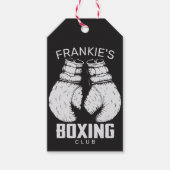 Aangepaste boxingclub Boxer Gym Fighter Cadeaulabel (Voorkant)