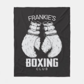 Aangepaste boxingclub Boxer Gym Fighter Fleece Deken (Voorkant)