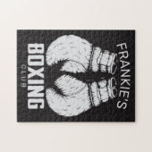 Aangepaste boxingclub Boxer Gym Fighter Ghandschoe Legpuzzel (Horizontaal)