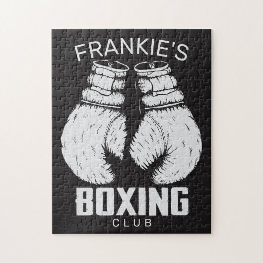 Aangepaste boxingclub Boxer Gym Fighter Ghandschoe Legpuzzel (Verticaal)