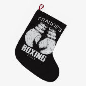 Aangepaste boxingclub Boxer Gym Fighter Grote Kerstsok (Voorkant (Hangend))