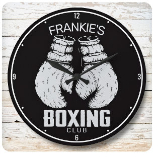 Aangepaste boxingclub Boxer Gym Fighter Grote Klok