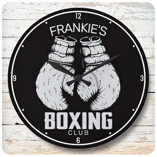 Aangepaste boxingclub Boxer Gym Fighter Grote Klok