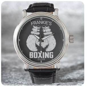 Aangepaste boxingclub Boxer Gym Fighter Horloge