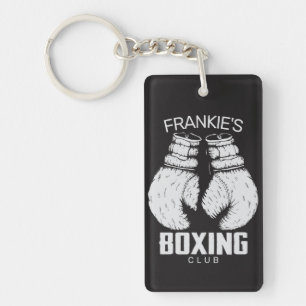 Aangepaste boxingclub Boxer Gym Fighter Sleutelhanger
