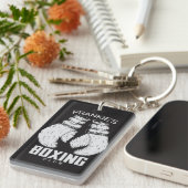 Aangepaste boxingclub Boxer Gym Fighter Sleutelhanger (Voorkant Rechts)