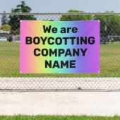 Aangepaste boycot Rainbow Banner (Insitu)