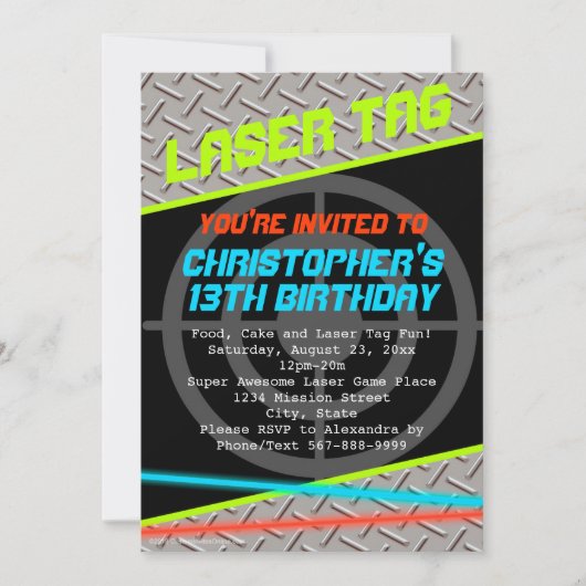 Aangepaste boys voor laserLabel, geboortedag Kaart (Voorkant)