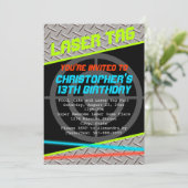 Aangepaste boys voor laserLabel, geboortedag Kaart (Staand voorkant)