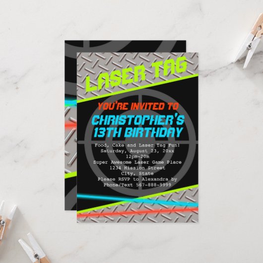 Aangepaste boys voor laserLabel, geboortedag Kaart (Voorkant / Achterkant in situ)