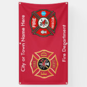 Aangepaste brandblusafdeling buitenbanner spandoek (Verticaal)