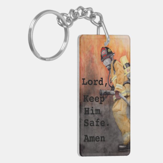 Aangepaste brandblusinstallatie Sleutelhanger Fire (Voorkant Links)