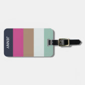 Aangepaste Branded Bright Heues & Faux Gold Bagagelabel (Voorkant horizontaal)