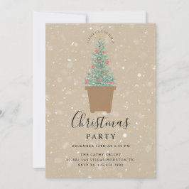 Aangepaste Branded Christmas Party uitnodiging