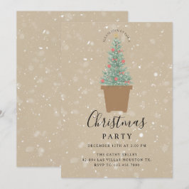 Aangepaste Branded Christmas Party uitnodiging