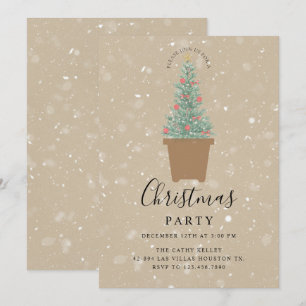 Aangepaste Branded Christmas Party uitnodiging