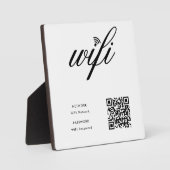 Aangepaste branded WiFi-netwerk QR-code Wit Fotoplaat (Voorkant)