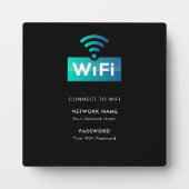 Aangepaste Branded WiFi-Netwerk Verbinden Modern Z Fotoplaat (Voorkant)
