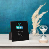 Aangepaste Branded WiFi-Netwerk Verbinden Modern Z Fotoplaat (Insitu)