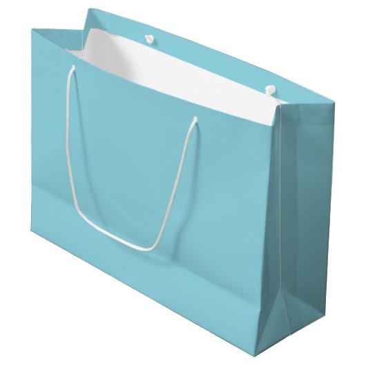 Aangepaste Branded Witte Gift Bag | Groot Glanzend Cadeauzakje (Voorkant Gekanteld)