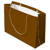 Aangepaste Branded Witte Gift Bag | Groot Glanzend Cadeauzakje (Achterkant Gekanteld)