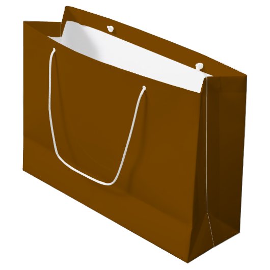 Aangepaste Branded Witte Gift Bag | Groot Glanzend Cadeauzakje (Voorkant Gekanteld)