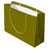 Aangepaste Branded Witte Gift Bag | Groot Glanzend Cadeauzakje (Achterkant Gekanteld)